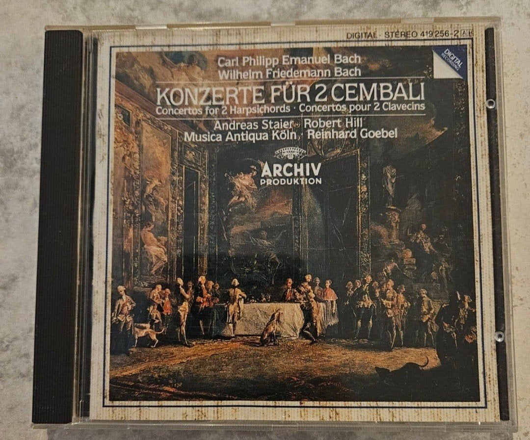 C.P.E. & W.F. Bach - Konzerte für 2 Cembali (Archiv Produkti, Ophalen of Verzenden, Barok, Gebruikt, Overige typen