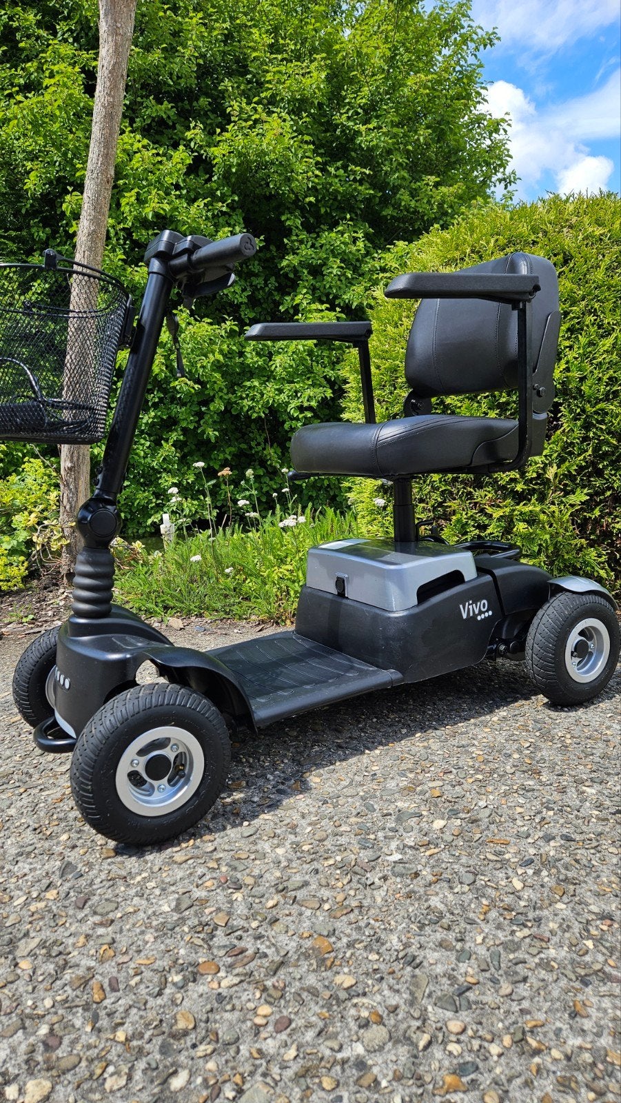 Deelbare/opvouwbare reis scootmobiel Life &Mobility Vivo4, Diversen, Ophalen, Inklapbaar, Zo goed als nieuw, Elektrische rolstoel