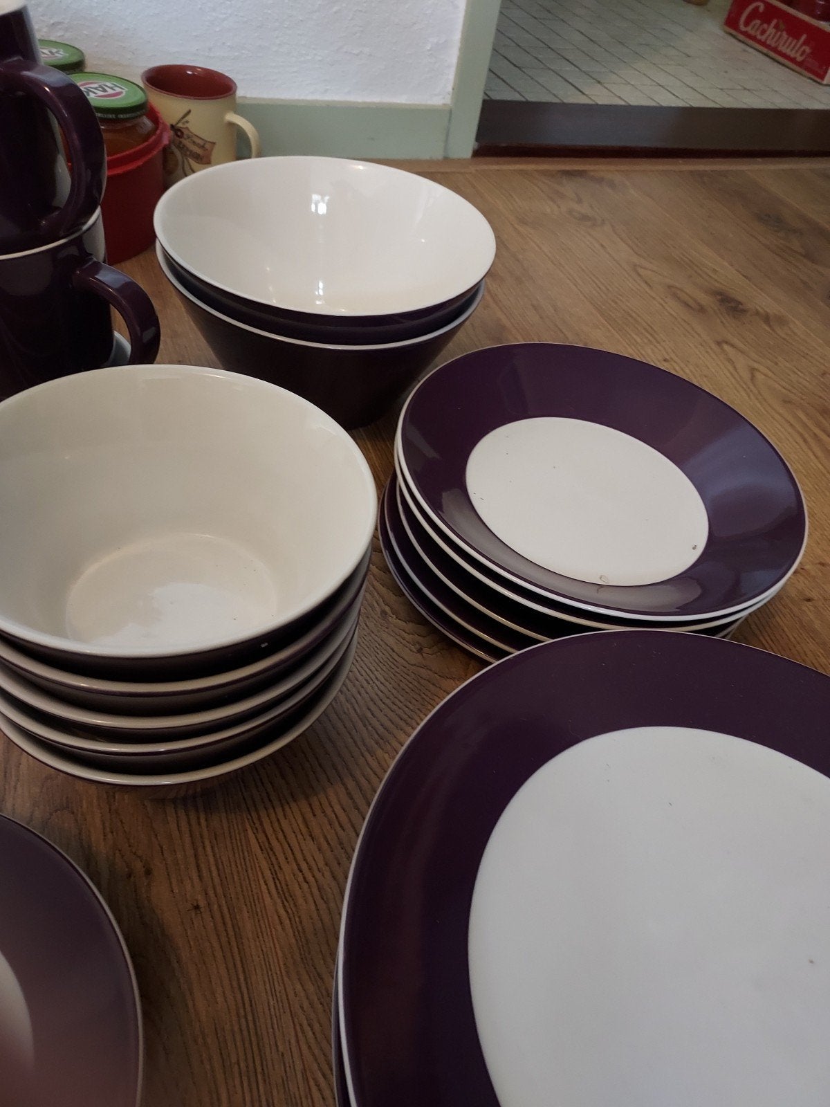 Hema ceramic paars, Ophalen, Keramiek, Zo goed als nieuw, Bord(en)