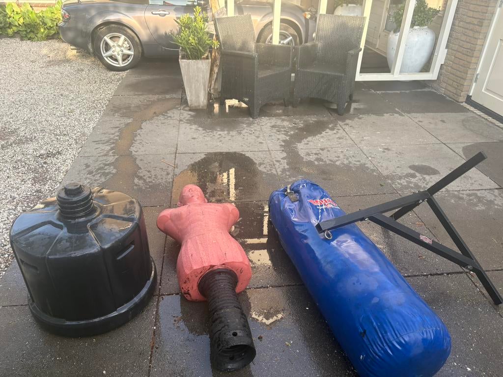 Koopje : ram BIG BOB xl bokspop EN grote RONIN merk  bokszak, Ophalen of Verzenden, Gebruikt, Bokszak