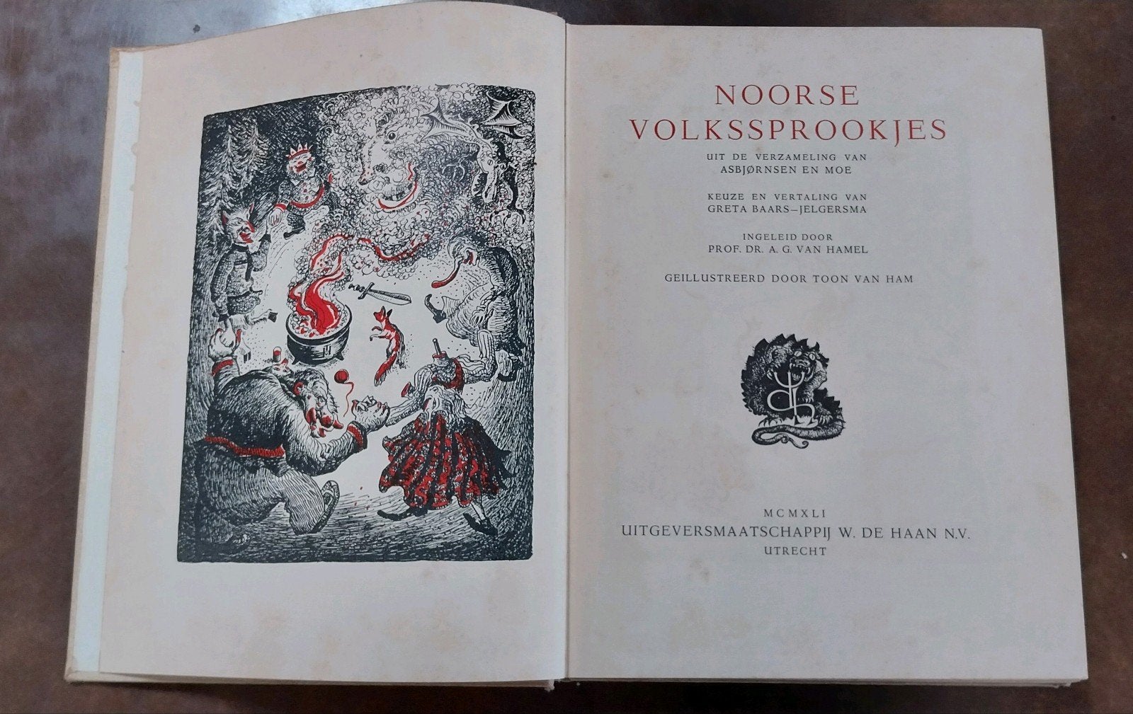 Noorse Volkssprookjes - Geïllustreerd door Toon van Ham, Ophalen of Verzenden, Diverse auteurs, geïllustreerd door Toon van Ham