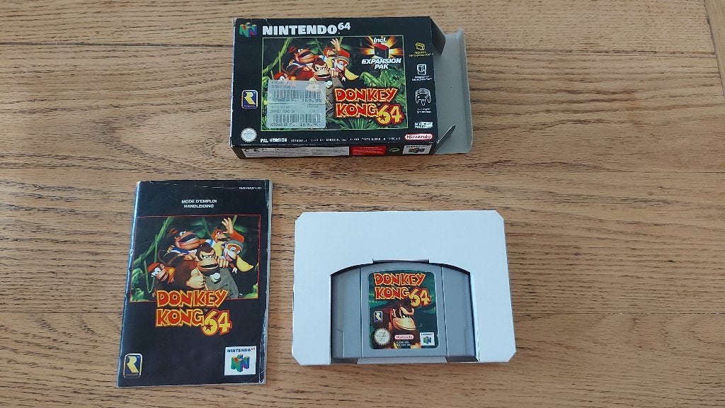 Donkey Kong Country N64 incl Expansion Pack		€ 140, Spelcomputers en Games, Avontuur en Actie, Verzenden, 1 speler, Zo goed als nieuw