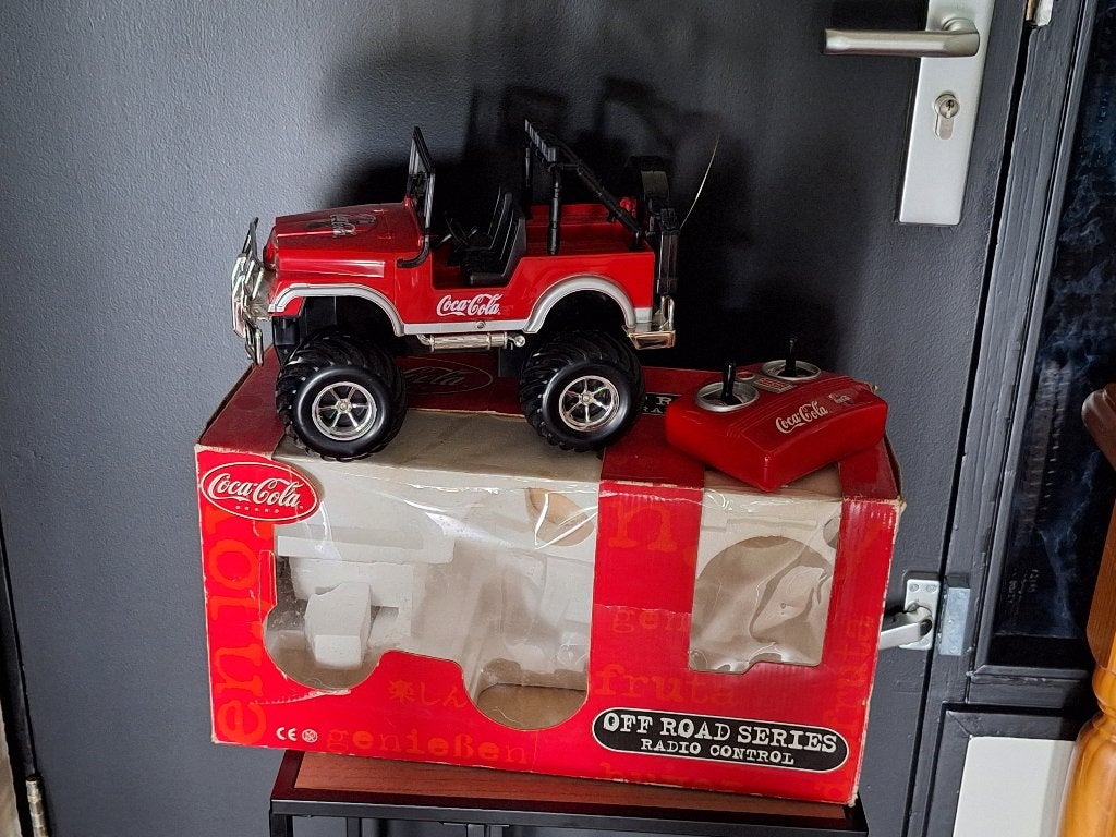 Radio bestuurbare Coca Cola Terreinwagen, Gebruikt, 1:32 tot 1:50, Truck, Ophalen