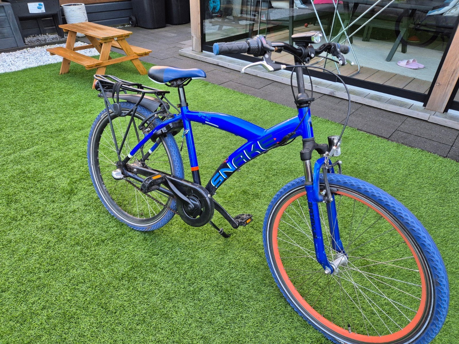 Batavus Snake 26 inch Blauw, Terugtraprem, Gebruikt, Versnellingen, Batavus Snake