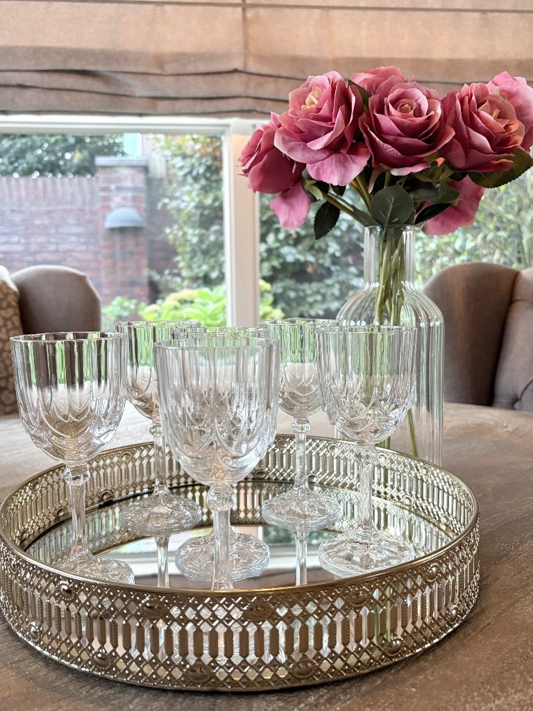 Vintage Luminarc glazen set – 12 stuks, Ophalen of Verzenden, Zo goed als nieuw, Overige typen