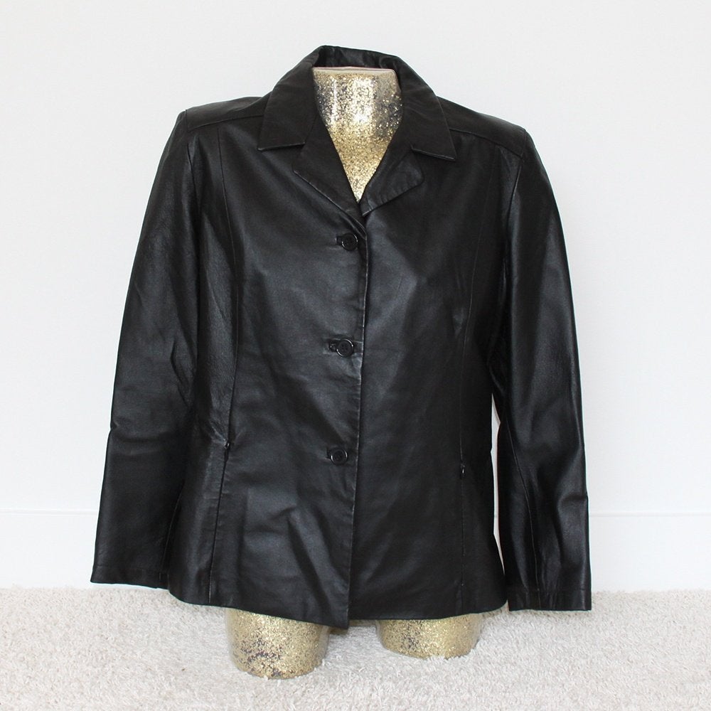 Soepele Leren Toni Mir Jas (Maat 48) € 50,-, Zwart, Maat 46/48 (XL) of groter, Ophalen of Verzenden, Zo goed als nieuw