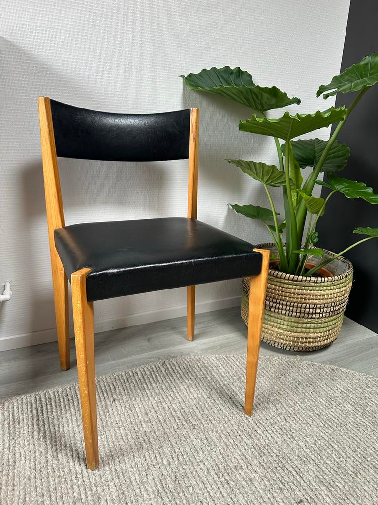 Vintage Thonet stoel, Ophalen, Gebruikt, Zwart, Eén
