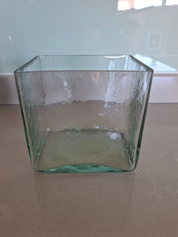 klein, stevige glazen accu bakje, Overige kleuren, Ophalen of Verzenden, Minder dan 50 cm, Glas