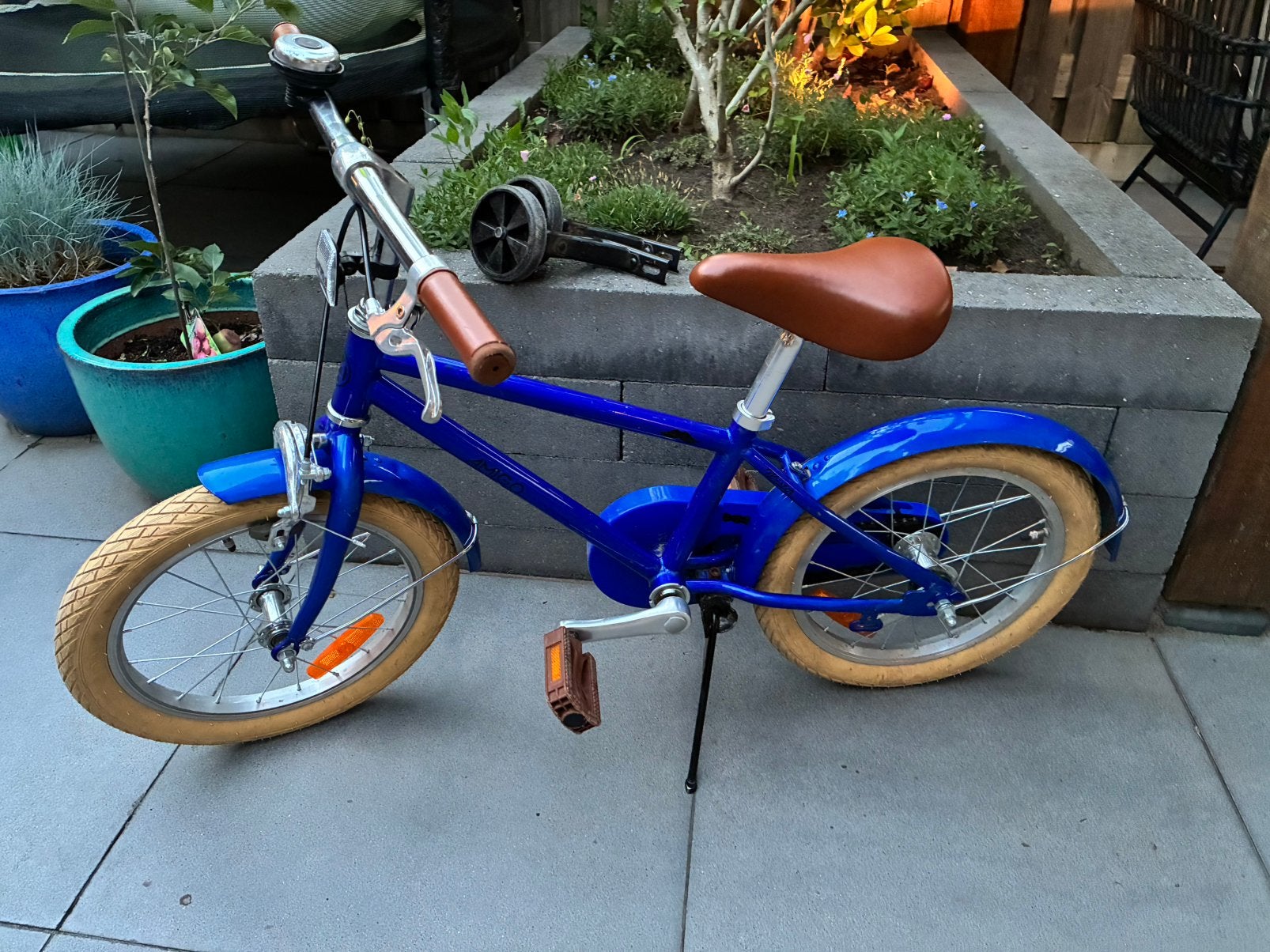 Amigo Mister jongensfiets 16 inch, Ophalen, Terugtraprem, Zijwieltjes, 16 tot 20 inch
