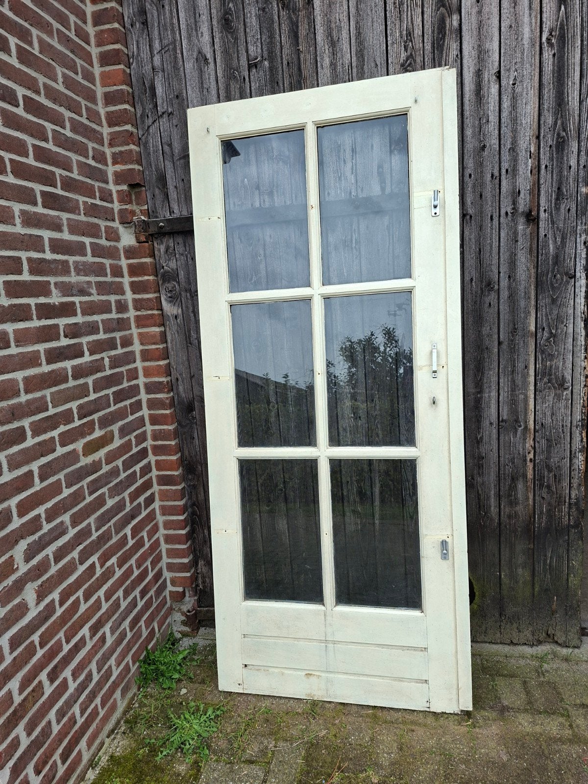 Tuindeur 88,5x211,5, Ophalen, Gebruikt, 80 tot 100 cm, Buitendeur
