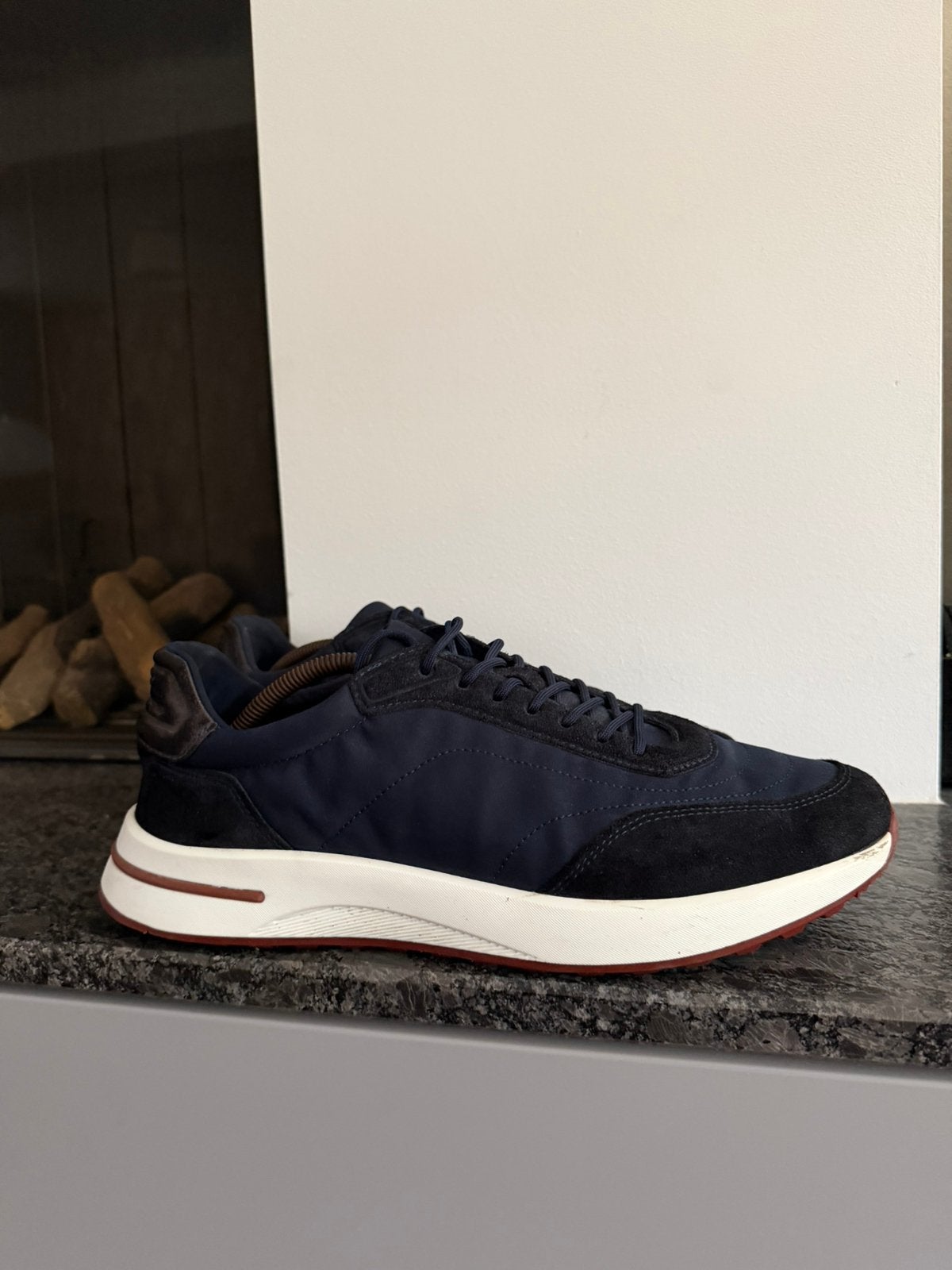 Loro Piana Weekend Walk sneakers – Navy Blue – maat 46, Sneakers of Gympen, Gedragen, Verzenden, Blauw