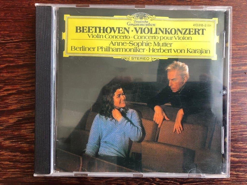 ( Beethoven - Violin Concerto / Karajan, Anne-Sophie Mutter, Ophalen of Verzenden, Classicisme, Zo goed als nieuw, Orkest of Ballet