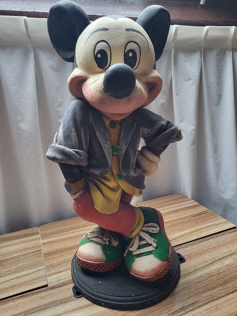 Originele vintage Mickey en Minnie Mouse Beelden, Ophalen, Mickey Mouse, Gebruikt, Beeldje of Figuurtje