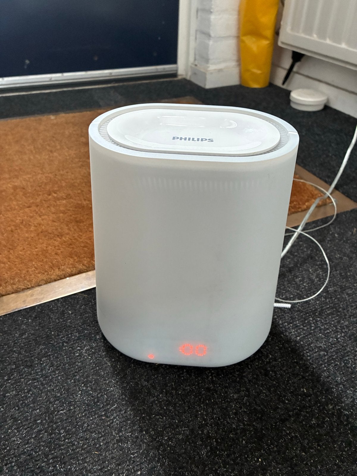Philips wekker radio met lamp bedraad, Ophalen, Gebruikt