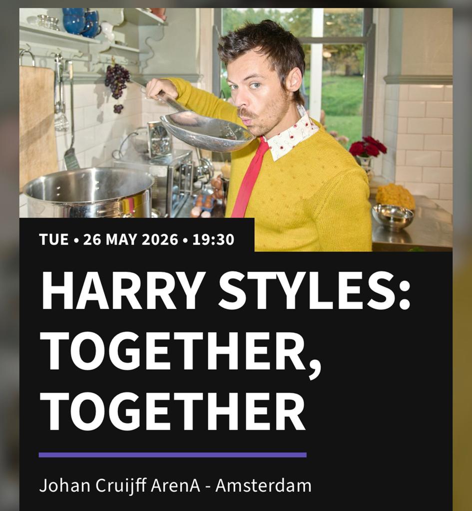 Tickets Harry Styles, Drie personen of meer, Mei
