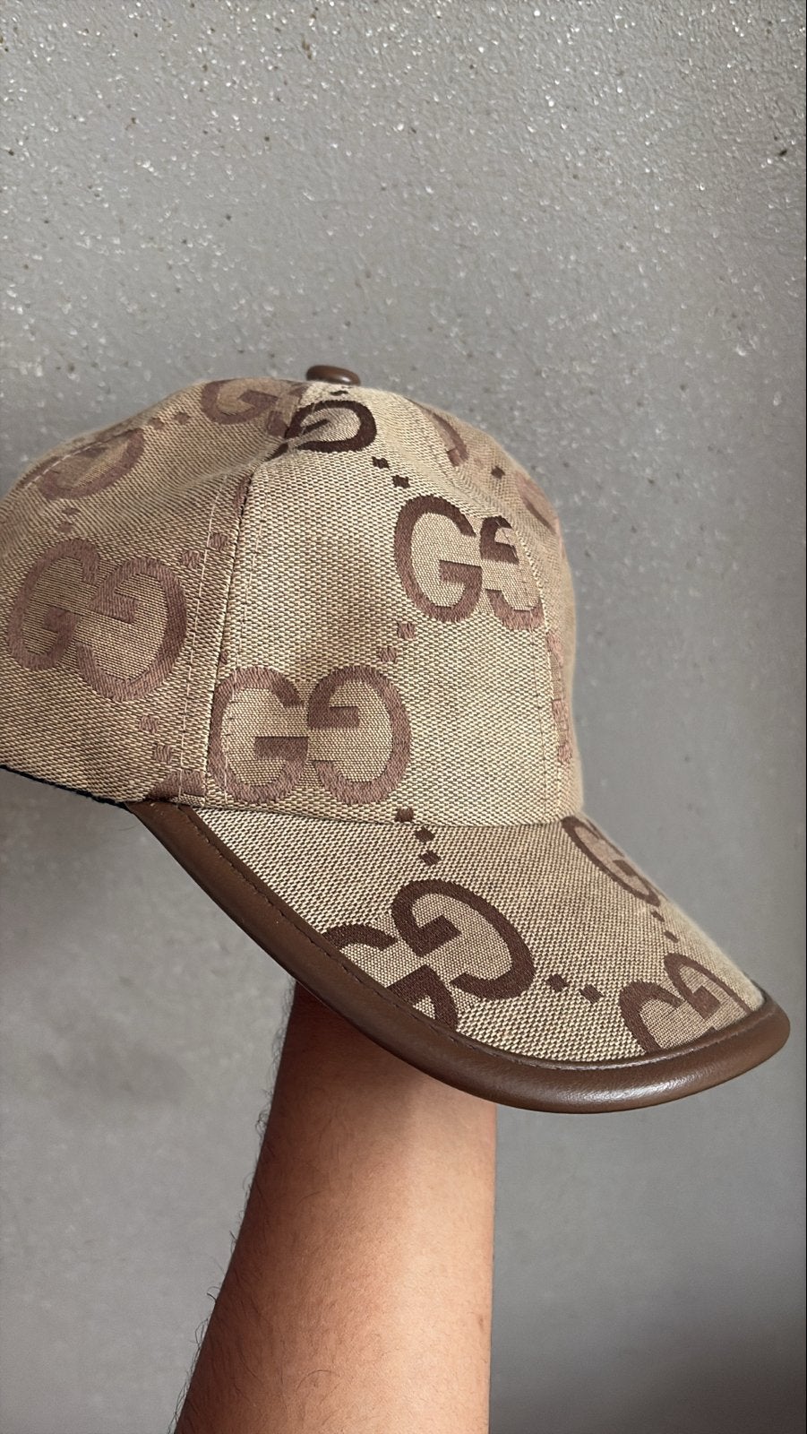 Gucci pet met GG-monogram, Kleding | Heren, Hoeden en Petten, Ophalen of Verzenden, Zo goed als nieuw, One size fits all, Pet