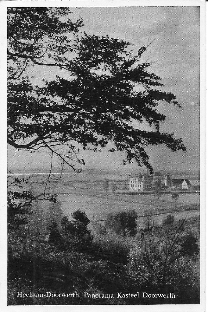 Heelsum-Doorwerth, Panorama Kasteel Doorwerth, Ophalen of Verzenden, 1960 tot 1980, Gelopen, Gelderland