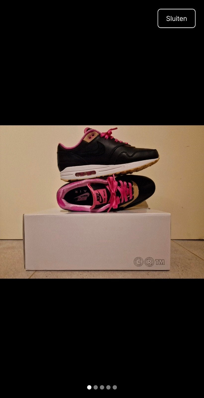 Nike Air Max 1 By You Kid Robot Inspiratie Maat 41, Kleding | Dames, Schoenen, Zwart, Nike, Ophalen of Verzenden, Sneakers of Gympen