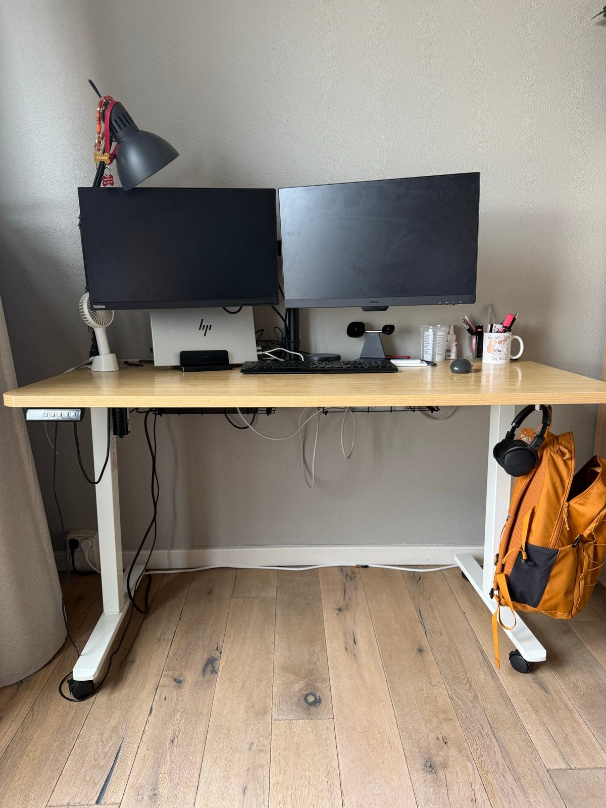 Electric Height-Adjustable Desk – 140  70 cm, Ophalen, Zo goed als nieuw