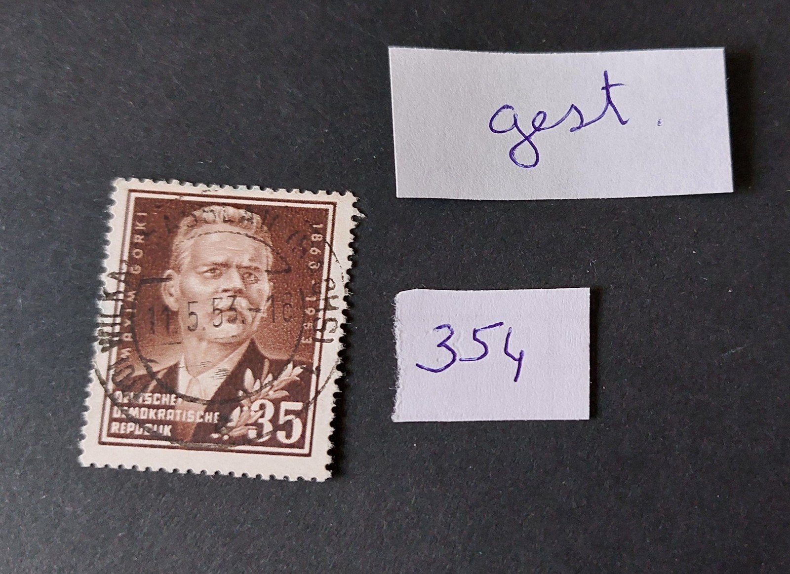 DDR postzegel 354, Postzegels en Munten, Postzegels | Europa | Duitsland, Ophalen of Verzenden, DDR