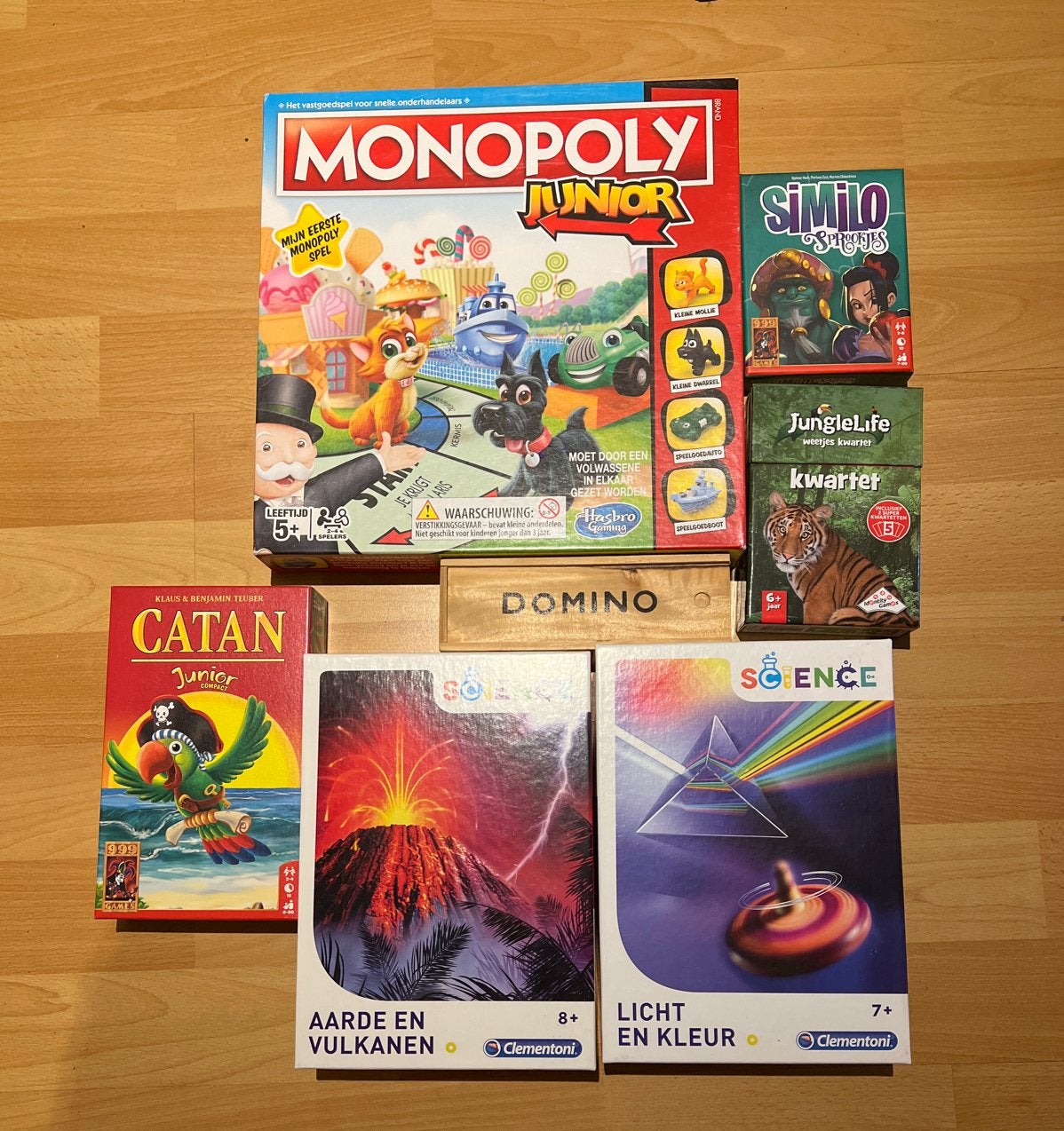 Grote set junior spellen en 2 ontdekdozen (5-8 jaar), Hobby en Vrije tijd, Gezelschapsspellen | Bordspellen, Ophalen, Gebruikt