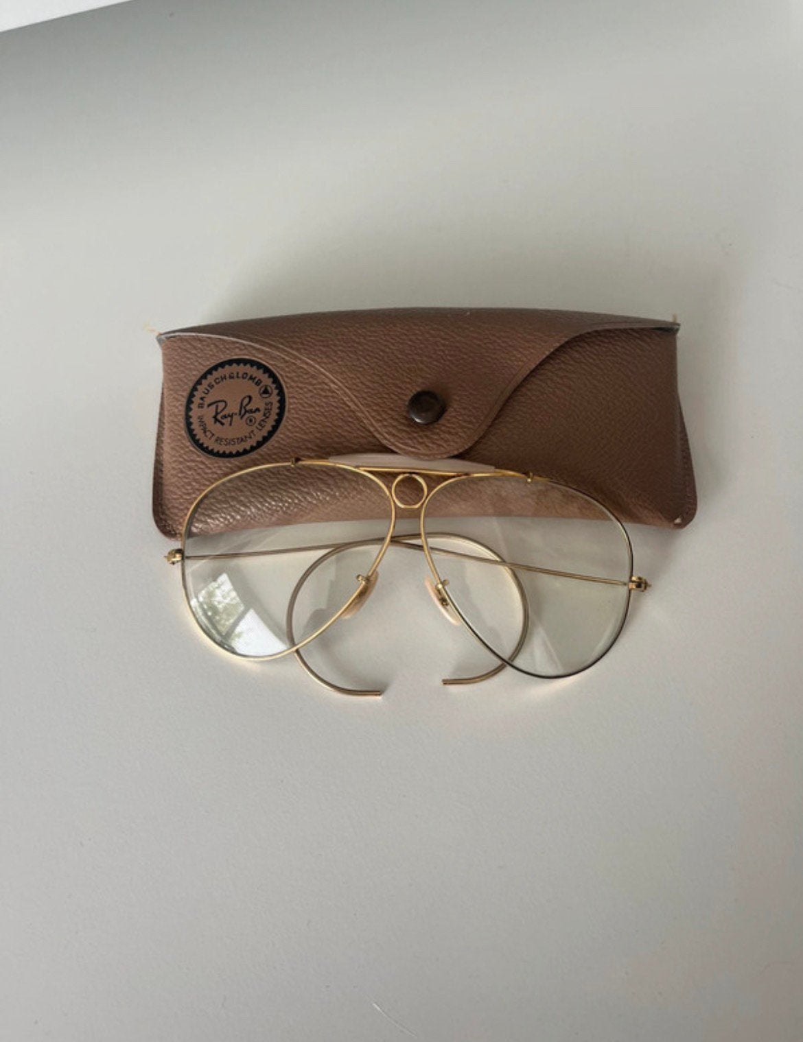 Vintage ray-ban, Ophalen of Verzenden, Zo goed als nieuw, Bruin, Ray-Ban