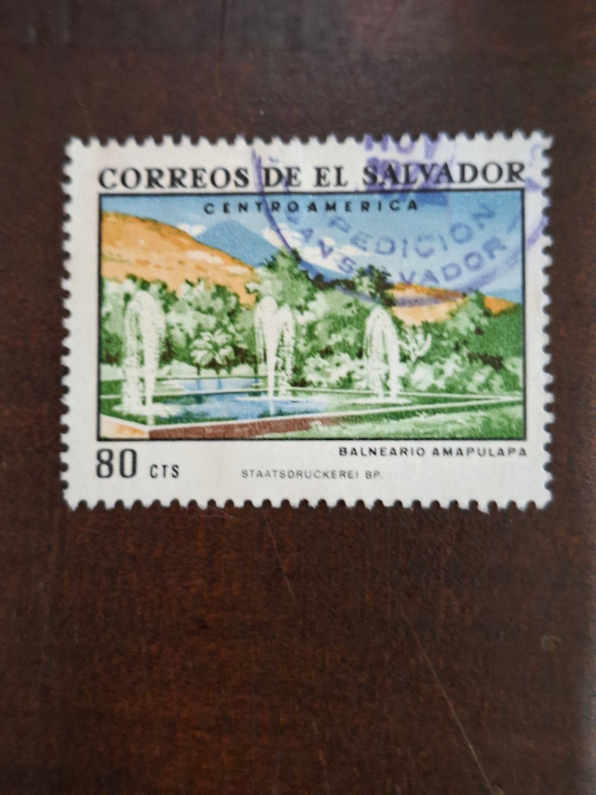 El Salvador, Ophalen of Verzenden, Gestempeld, Midden-Amerika