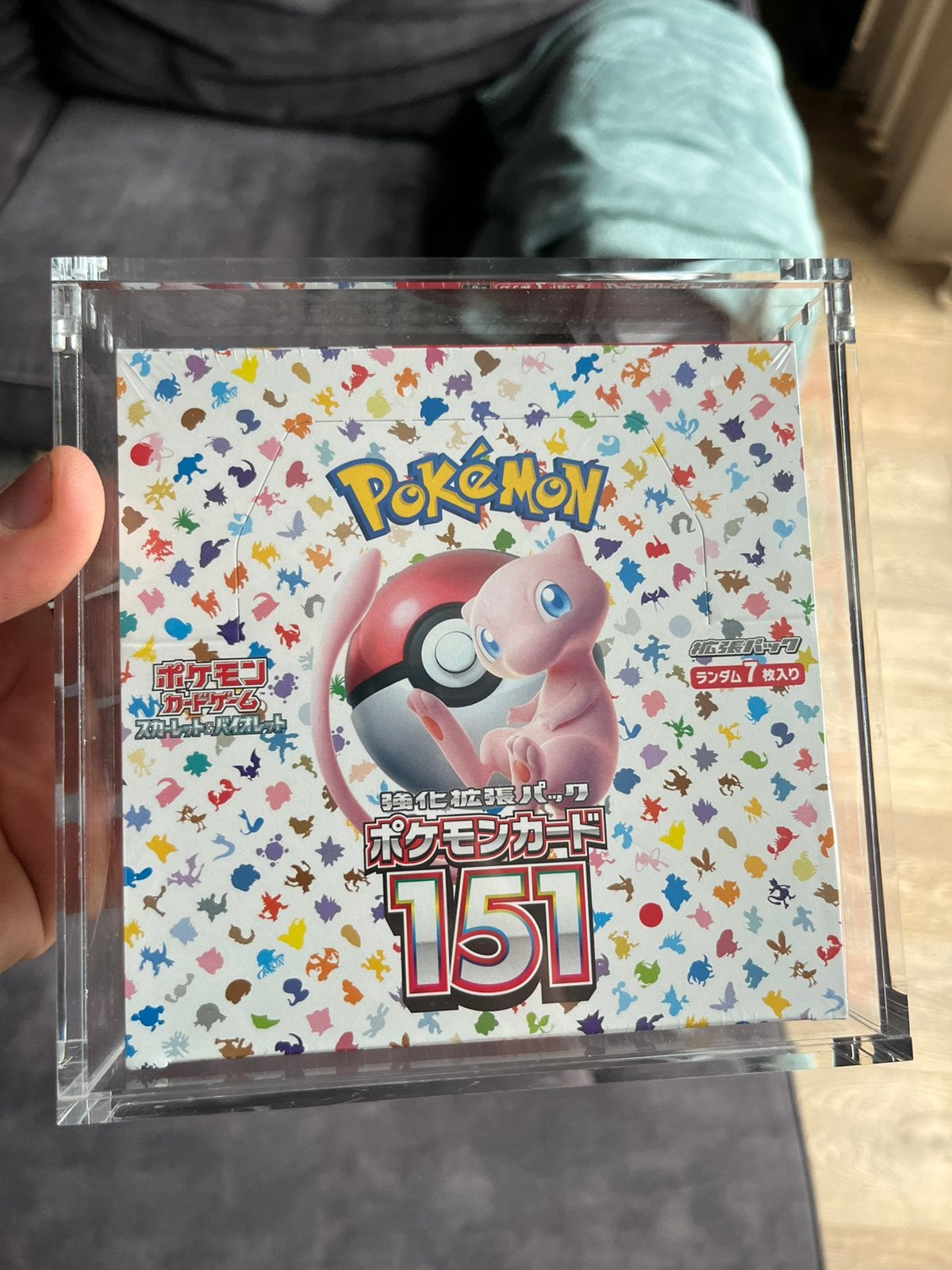 Pokémon S&V151 Booster Box (Japans) met Acryl, Ophalen of Verzenden, Nieuw