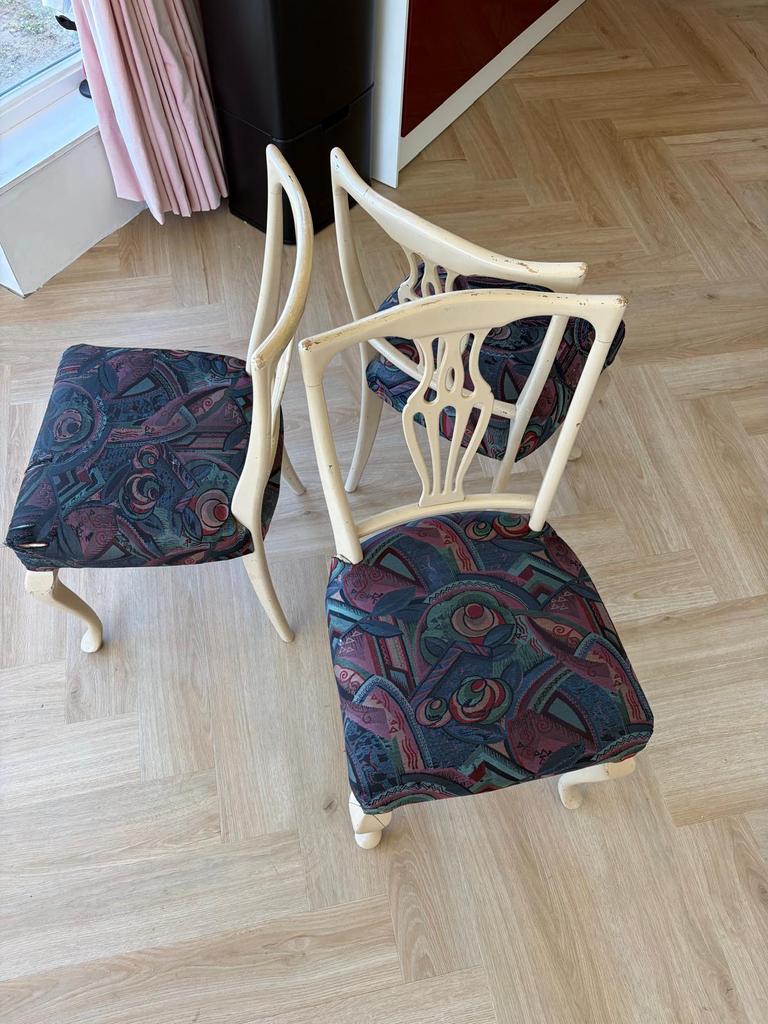 Set 4 eettafel stoelen, Antiek en Kunst, Ophalen