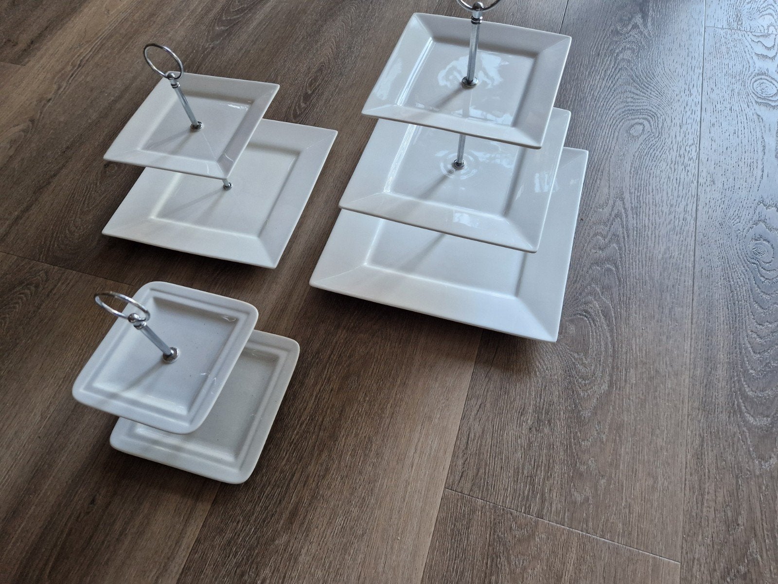 3 x etagere, Ophalen, Zo goed als nieuw