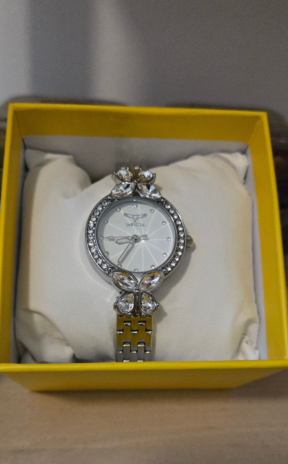 Invicta Wildflower Horloge, Sieraden, Tassen en Uiterlijk, Horloges | Dames, Ophalen of Verzenden, Zo goed als nieuw, Staal, Overige merken