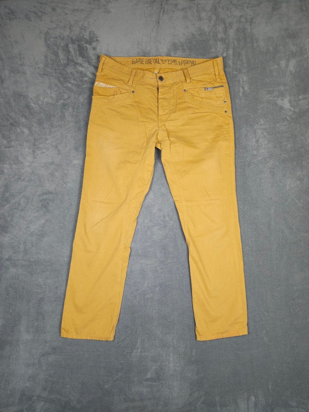 Pme Legend Bare Metal Broek W36 L32 Geel Jeans Pall Mall

St, W36 - W38 (confectie 52/54), Overige kleuren, Verzenden, .