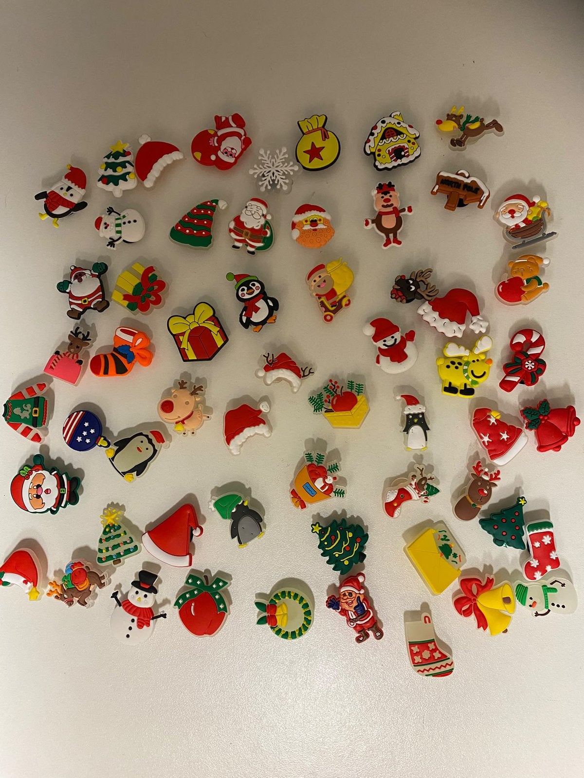 59 Verschillende Rubberen Decoratieve Pinnetjes Kerst nieuw, Ophalen of Verzenden, Nieuw, Knutselwerk