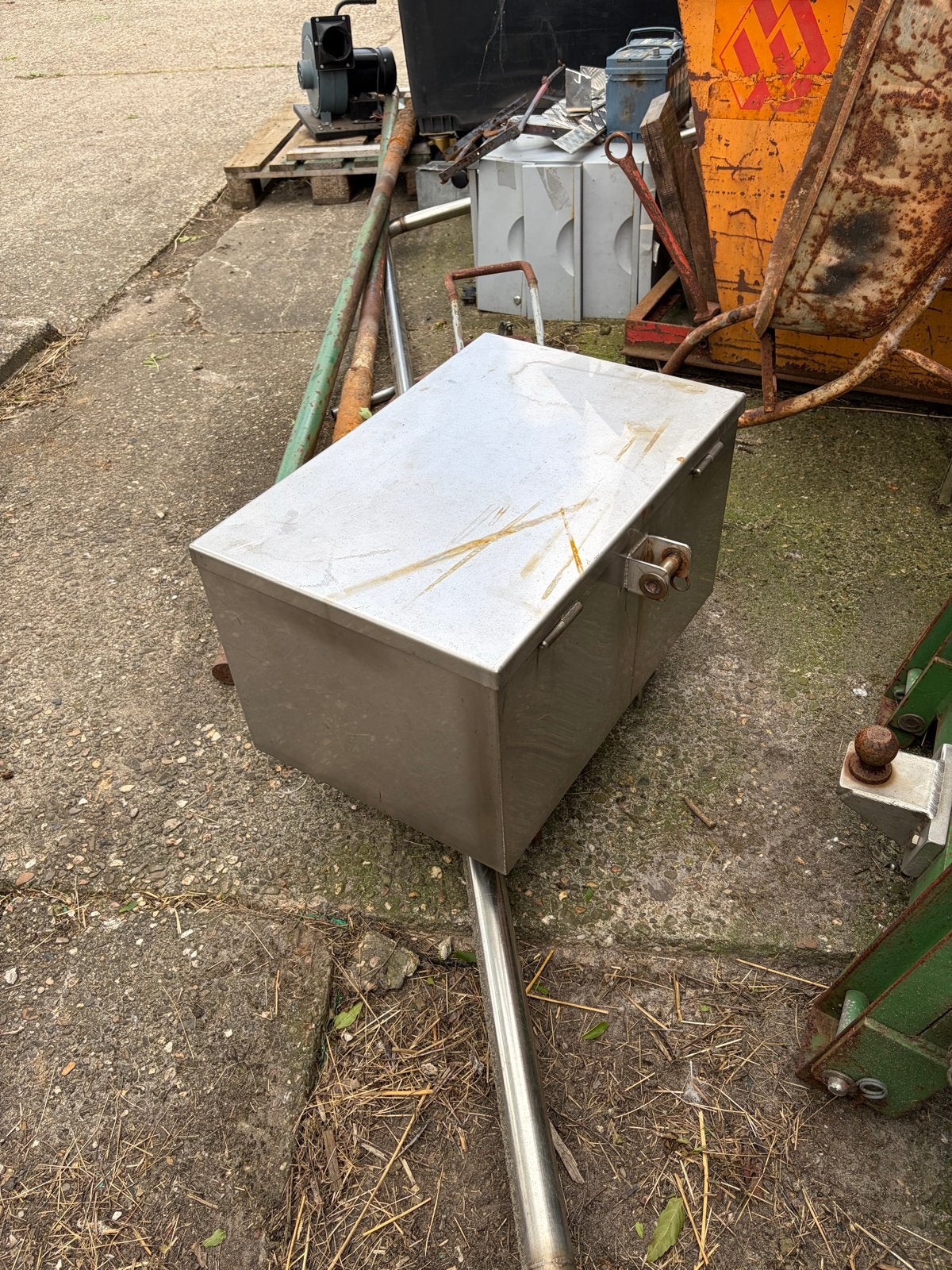 RVS Gereedschapskist / Opbergkist (L64xB42xH34 cm), Ophalen, Gebruikt