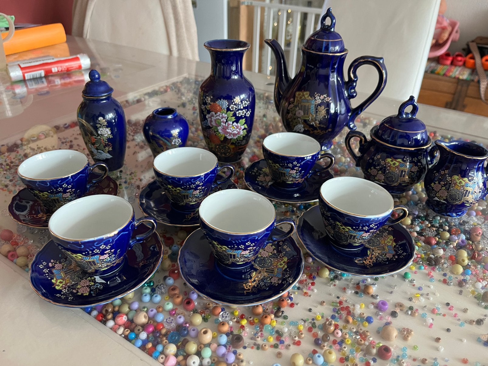 Vintage servies, Ophalen