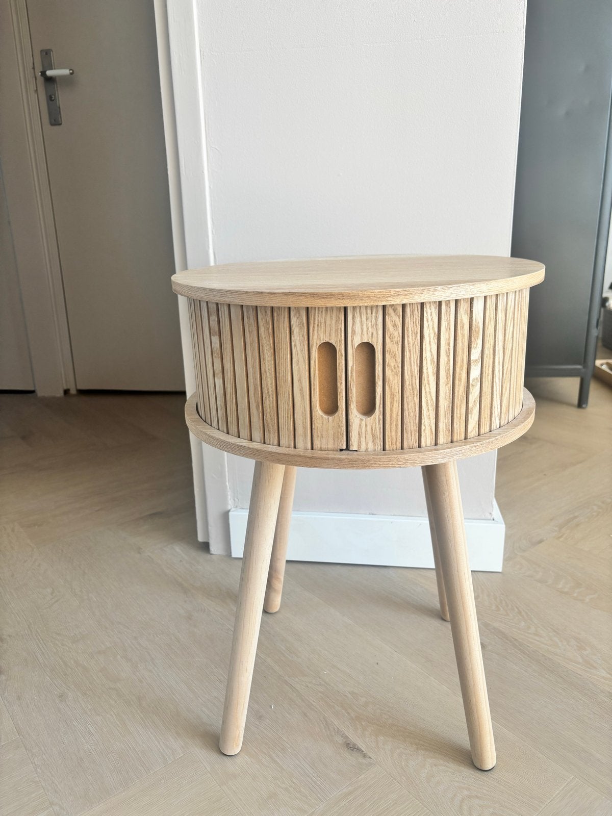 Nachtkastje Xenos lichthout, Ophalen, Minder dan 45 cm, Zo goed als nieuw, Minder dan 55 cm