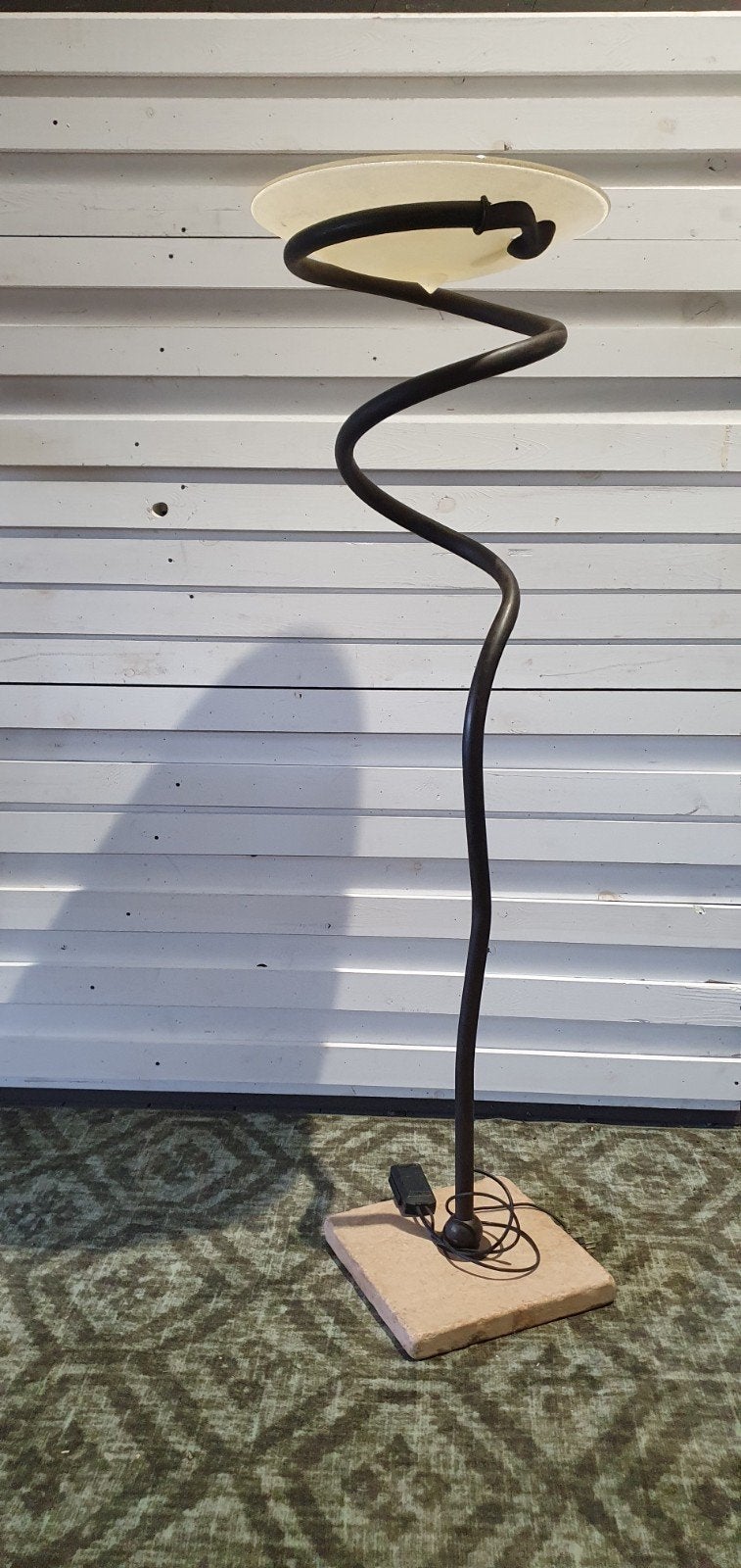 vintage italiaans design staande lamp 183 cm slang, Ophalen, Zo goed als nieuw, Metaal, 150 tot 200 cm