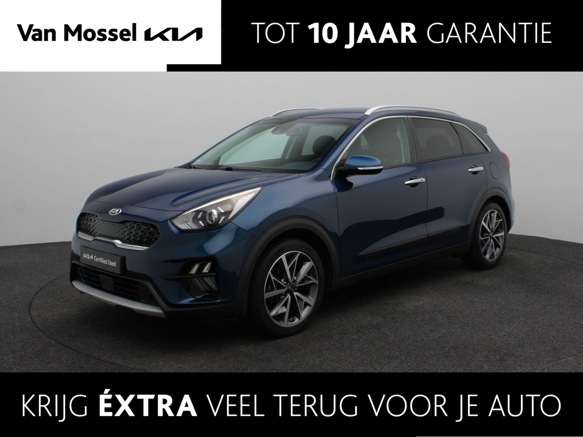 Kia Niro 1.6 GDi Hybrid DynamicPlusLine Trekhaak | Stoelverw, Auto's, Kia, 12 maanden, Gebruikt, Blauw, 23 km/l