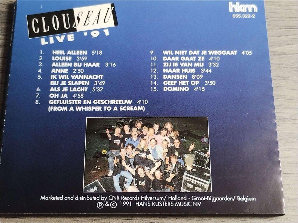 Clouseau - Live \'91, Ophalen of Verzenden, Zo goed als nieuw, Levenslied of Smartlap
