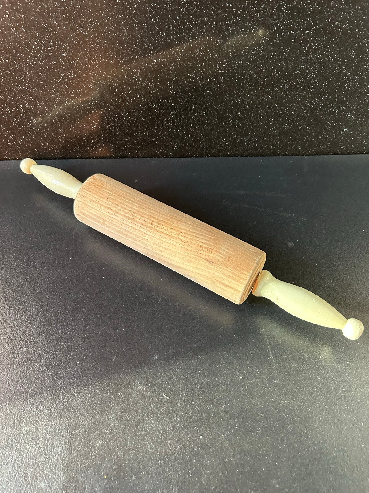 Houten deegroller met lichtgroene handvatten, Huis en Inrichting, Hout, Ophalen of Verzenden, Meerkleurig, Overige merken