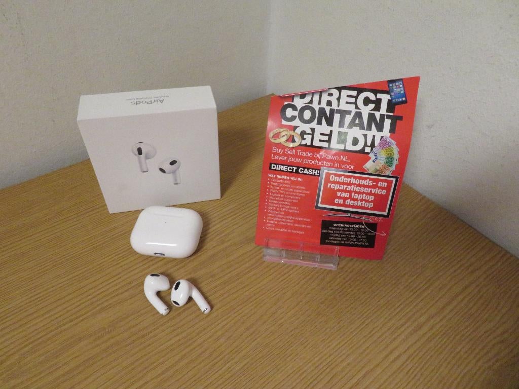 Apple AirPods 3 | Pawn Eindhoven, Ophalen, Gebruikt, Wit, Apple