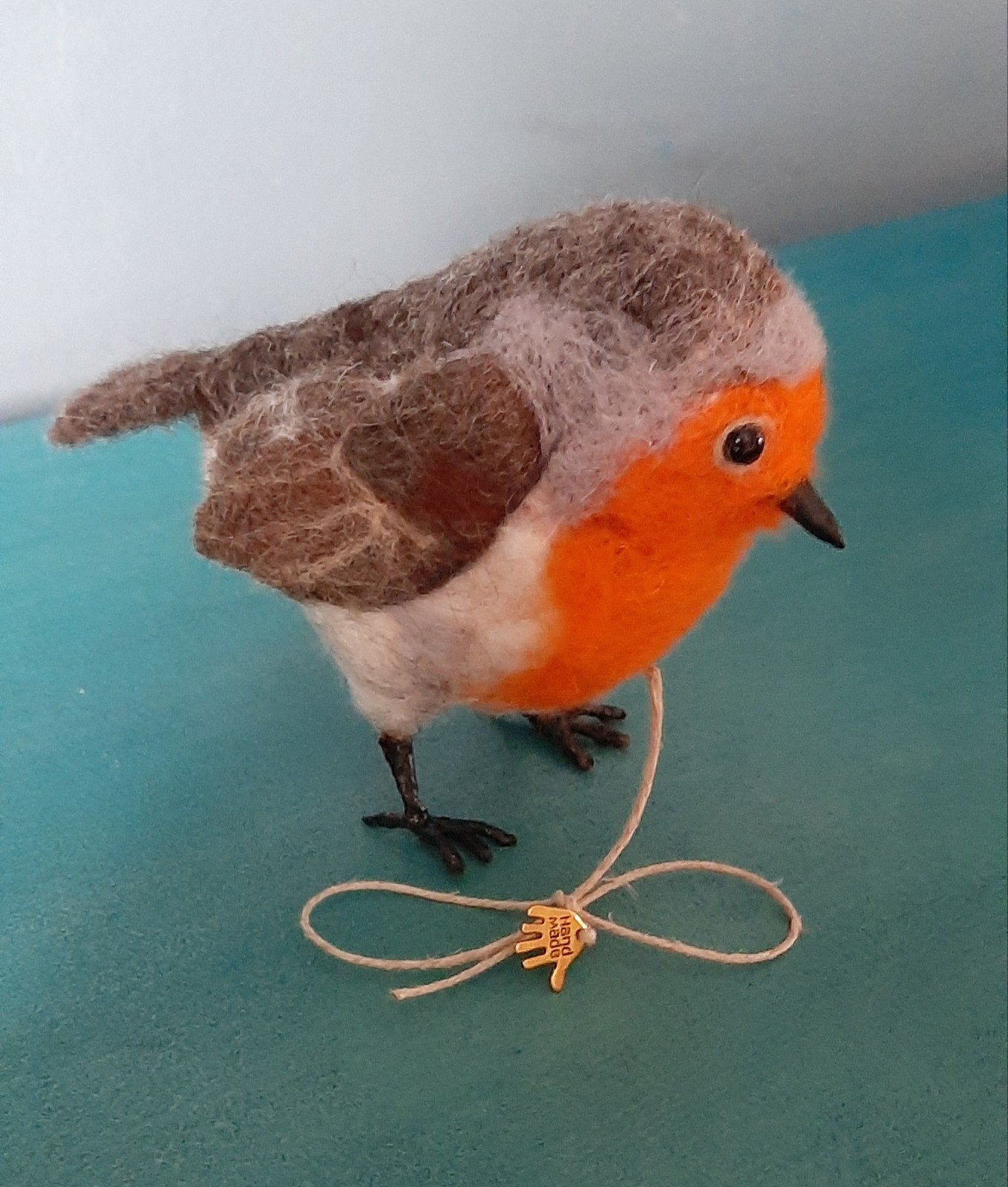 genaaldvilte roodborst wol naaldvilten handmade roodborstje, Antiek en Kunst, Ophalen of Verzenden
