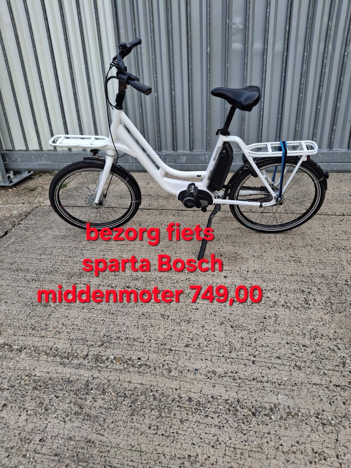 tk ebike elektrischefiets bezorgfiets sparta bosch  motor, 2 zitjes, 53 tot 56 cm, Zo goed als nieuw, Ophalen