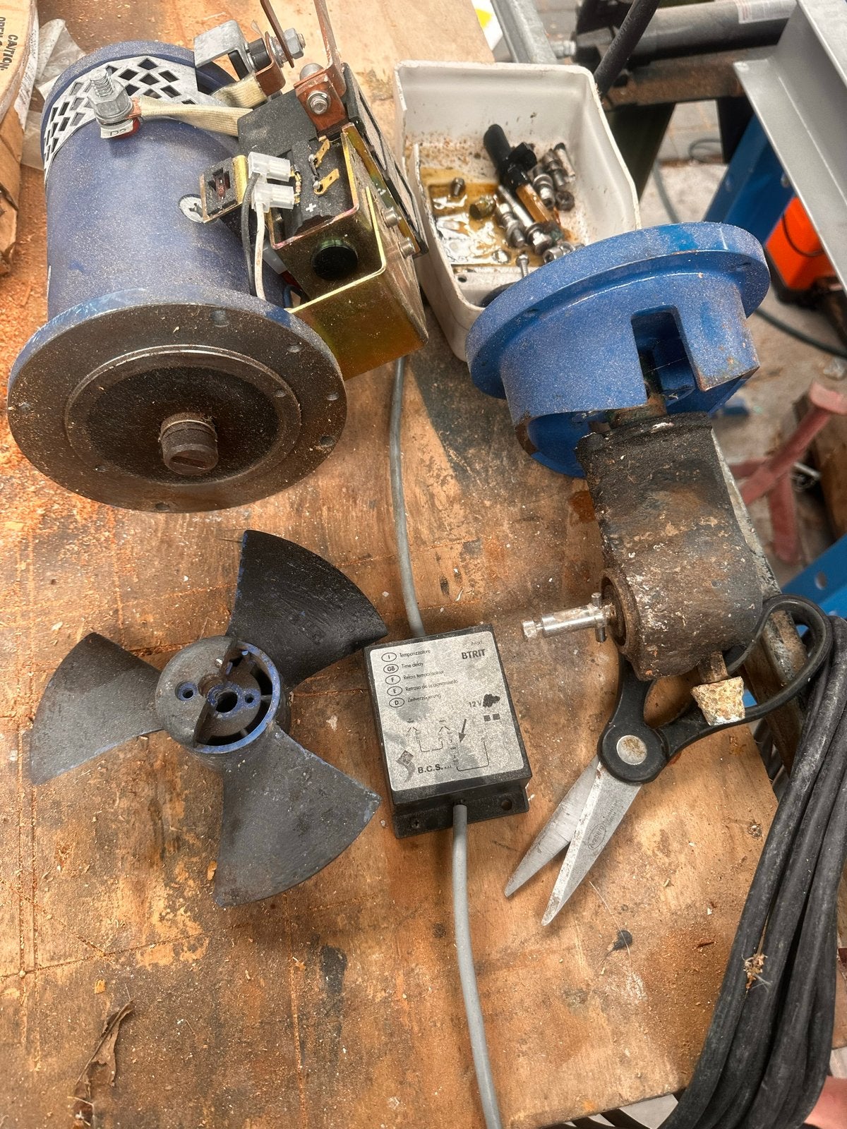 Vetus boegschroef set 40 KGF, compleet, Ophalen of Verzenden, Gebruikt, Motor en Techniek