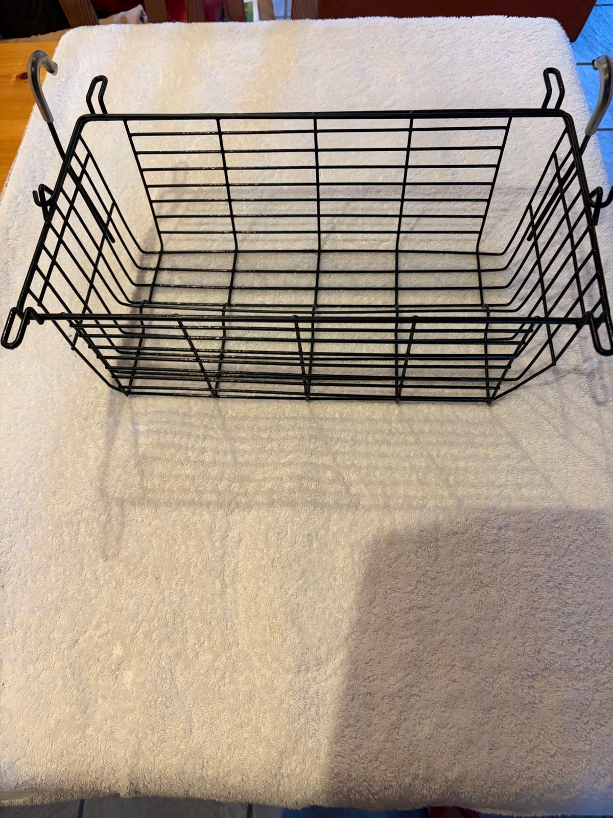Mandje voor op een rollator 40x22 en 15 hoog zwart, Ophalen