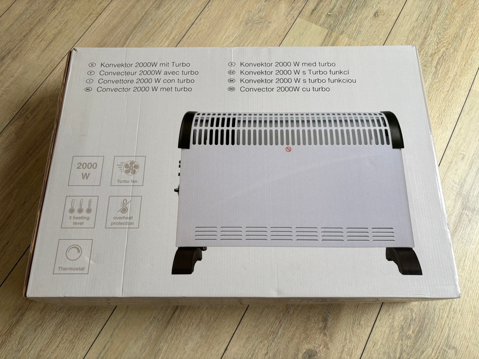 Elektrische Kachel Convector 2000 watt met turbo, Ophalen, Gebruikt, Overige soorten, Elektrisch