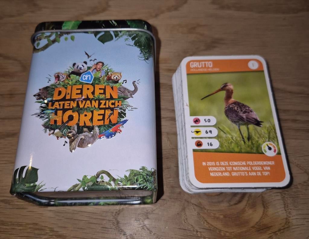 Verzamelblikje dierenkaarten Freek Fonk AH, Albert Heijn, Ophalen of Verzenden