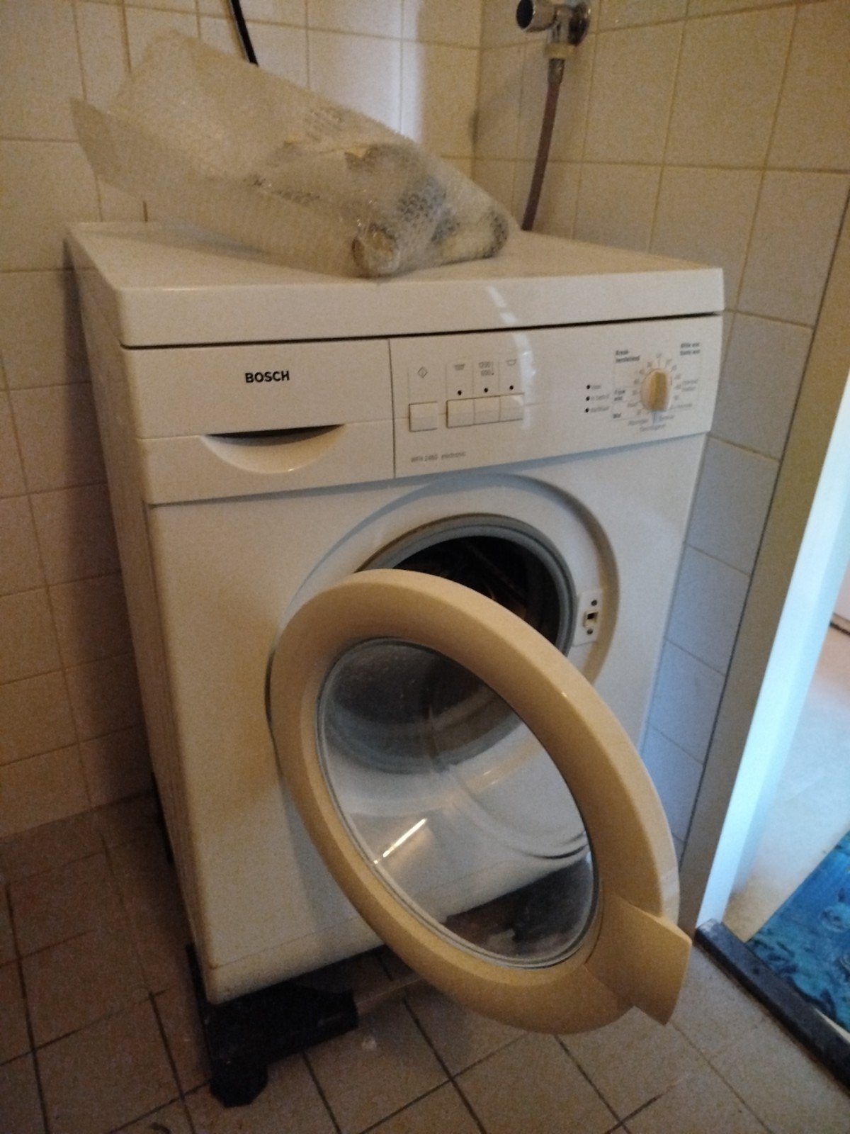 Bosch WFH2460 Wasmachine - Eenvoudig & Ruime Trommel, Gebruikt, Ophalen of Verzenden, Voorlader, Kort programma