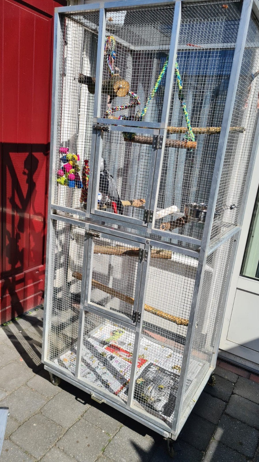 buiten volaire, Dieren en Toebehoren, Vogels | Hokken en Kooien, Ophalen, Aluminium, Volière