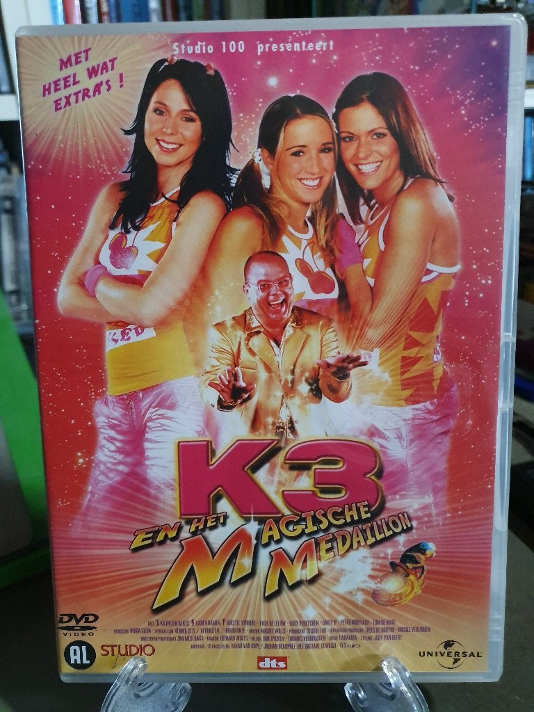 K3 en het magische medailion DVD, Cd's en Dvd's, Alle leeftijden, Ophalen, Zo goed als nieuw